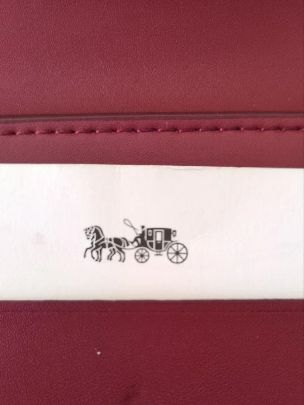 Coach Pink and White Two-Tone Mini Wallet